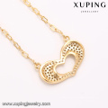 41527-Fine Jewelry China 18 Karat Gold Herz Collier Diamant